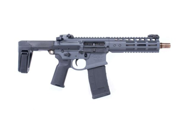 ghetto blaster pistol grey 556 left side view