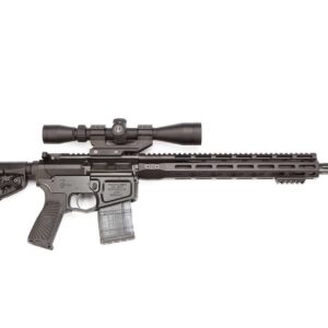 WILSON COMBAT SUPER SNIPER BLACK FLUTED THREADED 20" .223 WYLDE LEFT SIDE VIEW DOES NOT COME WITH OPTIC