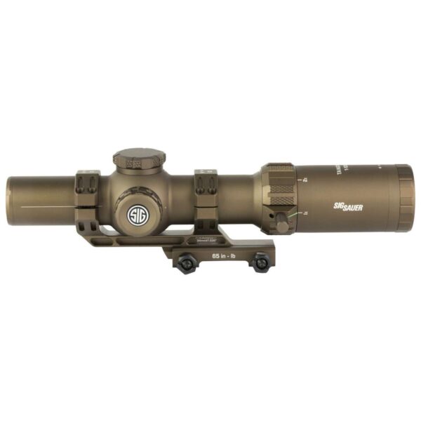SIG SAUER TANGO-MSR LPVO 1-10X26MM (FFP) COYOTE TAN WITH MOUNT LEFT SIDE VIEW