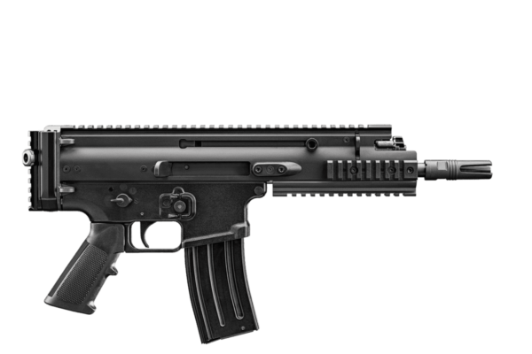 FN HERSTAL SCAR 15P V-RAIL PISTOL BLACK 7.5" 5.56 NATO LEFT SIDE VIEW