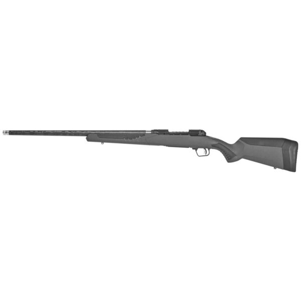 SAVAGE 110 ULTRALITE 22" CARBON FIBER BARREL GRAY STOCK LEFT SIDE VIEW