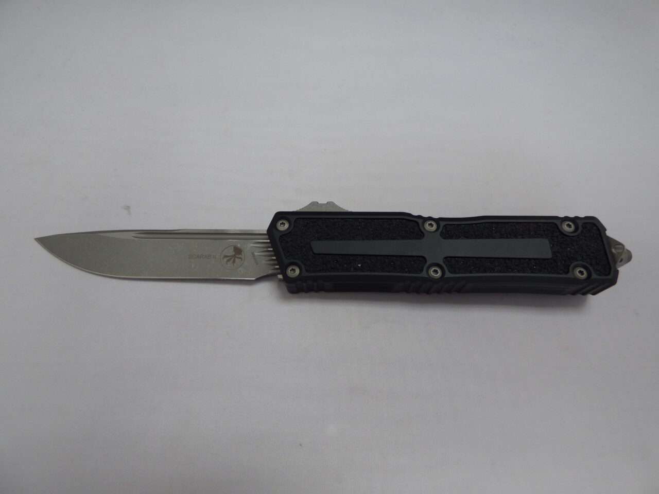 MICROTECH SCARAB II SINGLE EDGE APOCALYPTIC STANDARD PROTOTYPE PROOF RUN EDGE DOWN