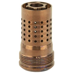q cherry bomb muzzle brake vertical view muzzle down