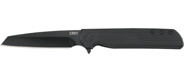 CRKT LCK+ TANTO BLACKOUT LEFT SIDE VIEW OPEN