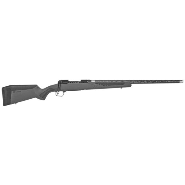SAVAGE 110 ULTRALITE 22" CARBON FIBER BARREL GRAY STOCK RIGHT SIDE VIEW