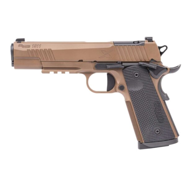 SIG SAUER 1911 X-SERIES COYOTE OPTIC READY .45 ACP LEFT SIDE VIEW