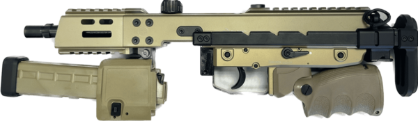 B&T KH9 COVERT PISTOL FDE 9MM LEFT SIDE VIEW FOLDED