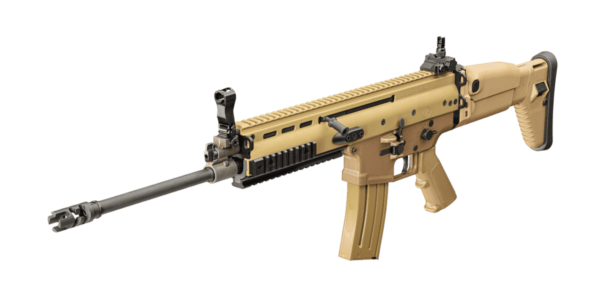 scar 16s NRCH flat dark earth left side view angle down