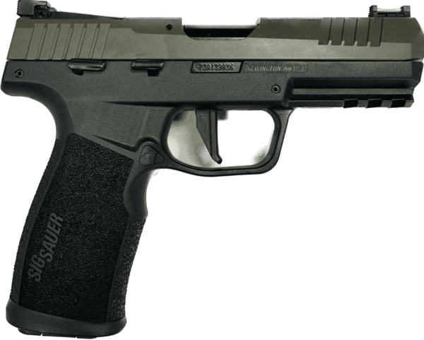 SIG SAUER P322 TWO TONE MOSS GREEN TACPAC OPTIC READY .22LR LEFT SIDE VIEW