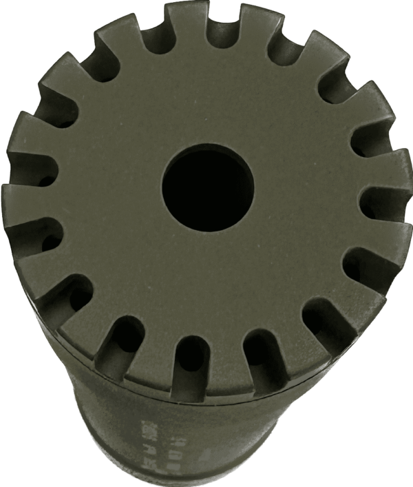 B&T TP9/MP9 RBS OD GREEN SILENCER VERTICAL VIEW FRONT CAP