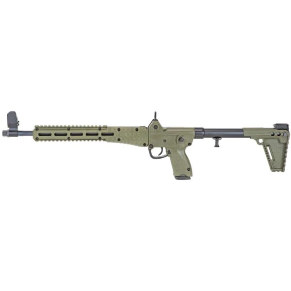 KELTEC SUB2000 GLOCK 17 MAGAZINES GREEN 9MM LEFT SIDE VIEW