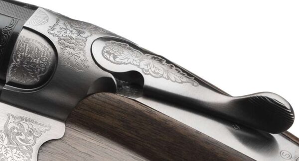 beretta silver pigeon 1 top left side view action lever close up detail