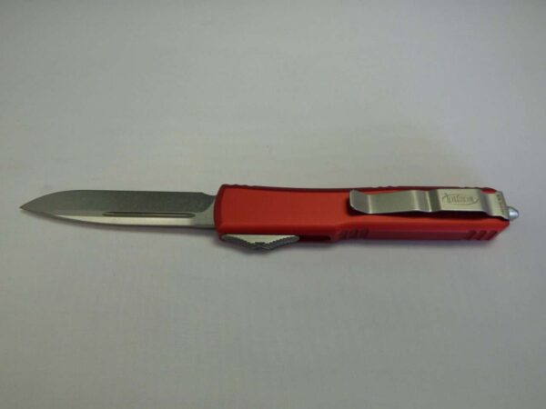 MICROTECH ULTRATECH SINGLE EDGE RED STONEWASH STANDARD EDGE UP
