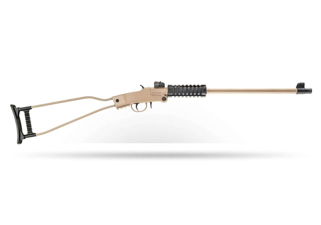 CHIAPPA LITTLE BADGER RIFLE DESERT SAND .22LR RIGHT SIDE VIEW