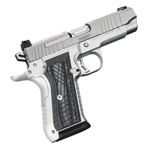 KIMBER KDS9C STAINLESS OPTIC READY 9MM RIGHT SIDE VIEW MUZZLE ANGLED UP
