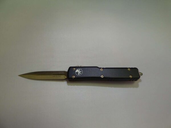 MICROTECH UTX-70 DOUBLE EDGED BRONZED STANDARD LOGO SIDE
