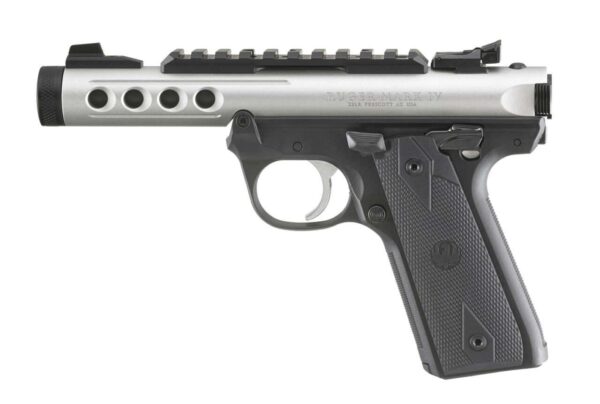 RUGER MARK IV 22/45 LITE CLEAR ANODIZED LEFT SIZED VIEW