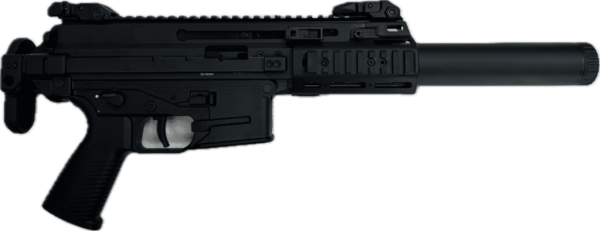 B&T APC9K PRO SD2 PISTOL W/SILENCER 9MM LEFT SIDE VIEW