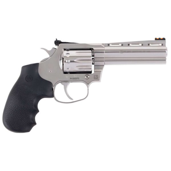 COLT KING COBRA STAINLESS 4.25" 22LR 10 ROUND CYLINDER TOP RIGHT SIDE VIEW FRONT ANGLE