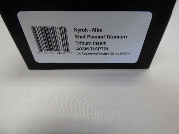 MICROTECH KYROH - MINI SHOT PEENED TITANIUM TRITIUM INSERT LABEL