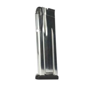 STACCATO 9MM MAGAZINE STAINLESS STEEL 120MM/16 ROUND LEFT SIDE VIEW