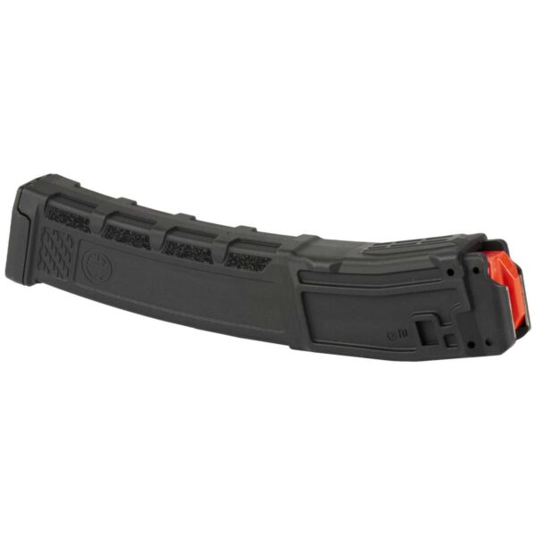 SIG SAUER MPX 35 ROUND POLYMER MAGAZINE LEFT SIDE VIEW LAYING FLAT