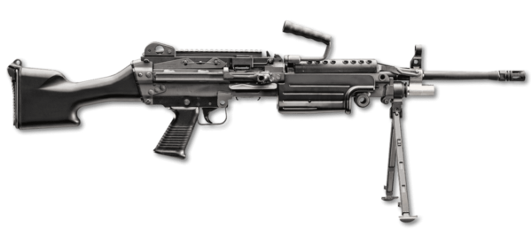 m249s standard black right side view angled down
