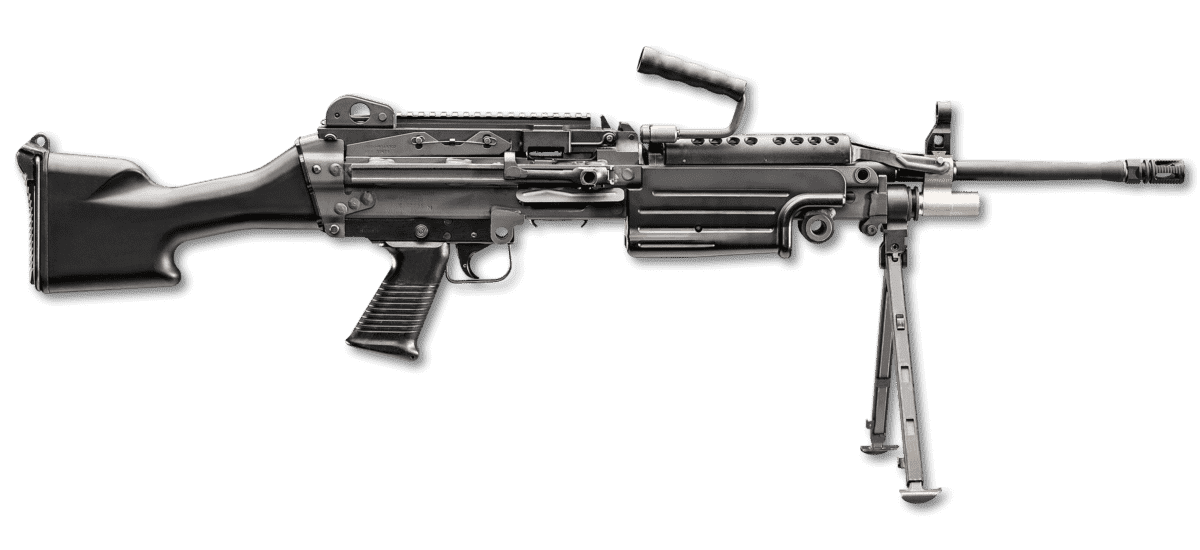 m249s standard black right side view angled down