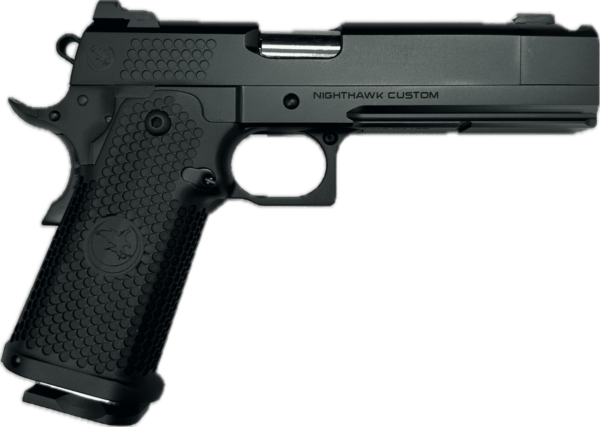NIGHTHAWK CUSTOM TACTICAL READY SERIES COMP BLACK 9MM RIGHT SIDE VIEW