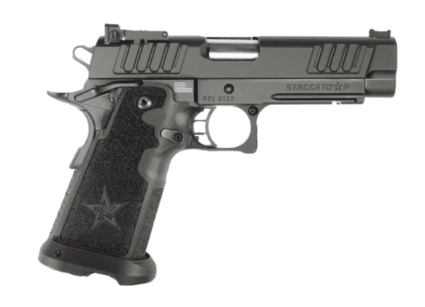 STACCATO P IRON SIGHT STAINLESS BULL BARREL 9MM RIGHT SIDE VIEW