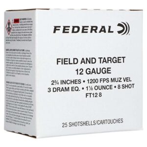 FEDERAL 12GA 2 3/4 #8 1200FPS