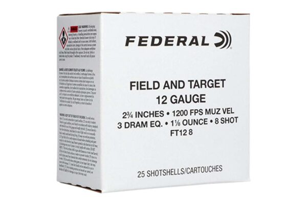 FEDERAL 12GA 2 3/4 #8 1200FPS