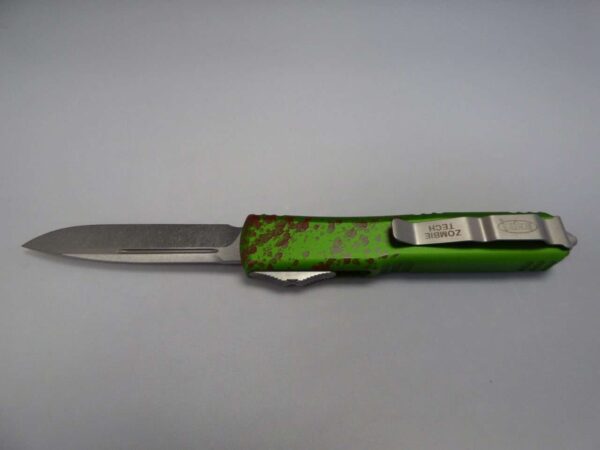 MICROTECH ZOMBIETECH SINGLE EDGE STONEWASH STANDARD EDGE FACING UP