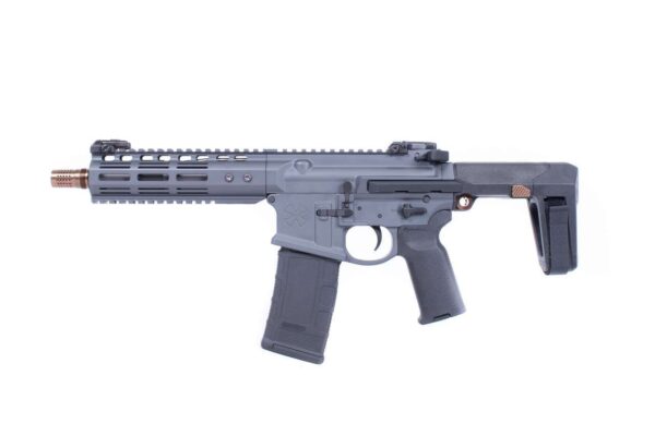ghetto blaster pistol grey 556 left side view