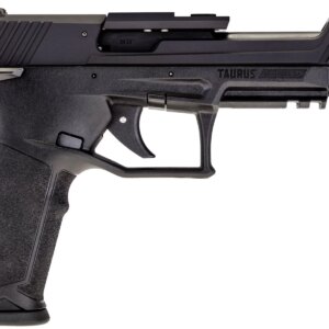 TAURUS TX22 COMPETITION HARD ANODIZED BLACK RIGHT SIDE VIEW FRONT ANGLE