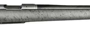 CHRISTENSEN ARMS RIDGELINE TITANIUM 6.5 CREEDMOOR 22" w/ SATIN GRAY METALLIC STOCK WITH BLACK WEBBING LEFT SIDE VIEW