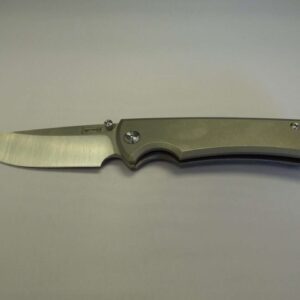 CHAVES LIBERATION 229 DROP POINT STONEWASHED TITANIUM MACHINE BLADE LABEL