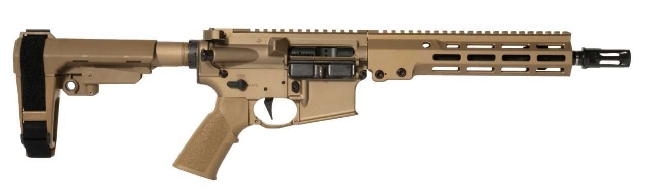 GEISSELE SUPER DUTY PISTOL 10.3" DESERT DIRT COLOR LEFT SIDE VIEW
