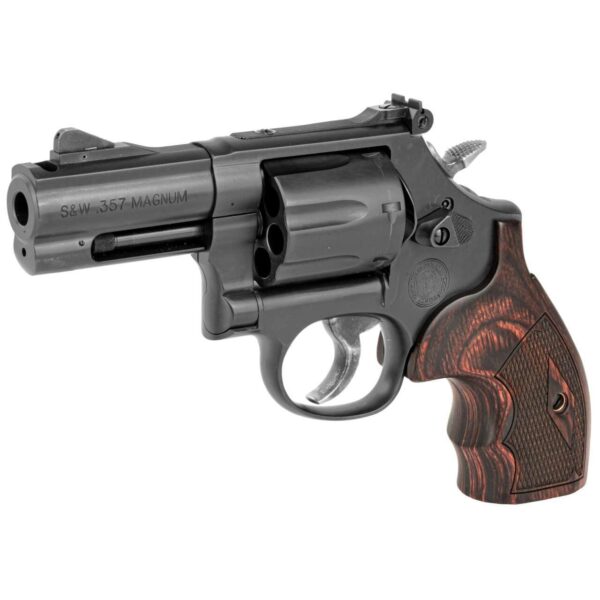 SMITH & WESSON PERFORMANCE CENTER 586 L-COMP .357 MAGNUM LEFT SIDE VIEW FRONT ANGLE