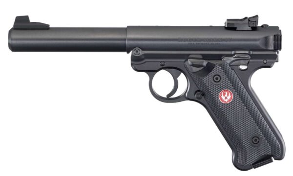 ruger mkiv target blued left side view