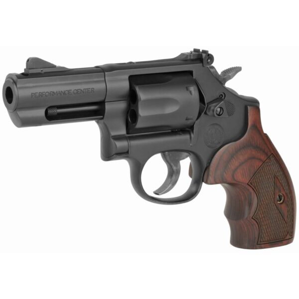 smith and wesson model 19 k-comp left side view front angle