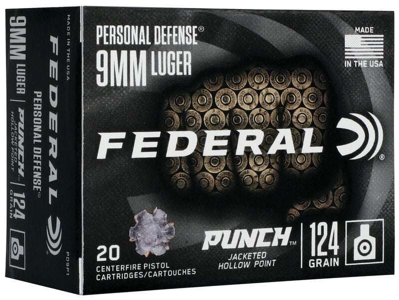 FEDERAL PERSONAL DEFENSE PUNCH 124GR JHP