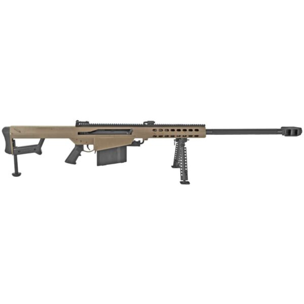 BARRETT MODEL M82A1 29" FLAT DARK EARTH .50 BMG RIGHT SIDE VIEW