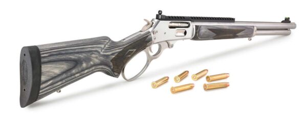 MARLIN MODEL 1895 SBL RIGHT SIDE VIEW BACK ANGLE WITH AMMO