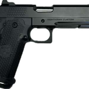NIGHTHAWK CUSTOM TACTICAL READY SERIES COMP IOS BLACK 9MM LEFT SIDE VIEW