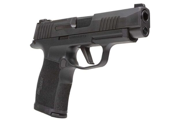 SIG SAUER P365XL MANUAL SAFETY OPTIC READY W/ PLATE COVER 9MM BOTTOM RIGHT SIDE VIEW FRONT ANGLE