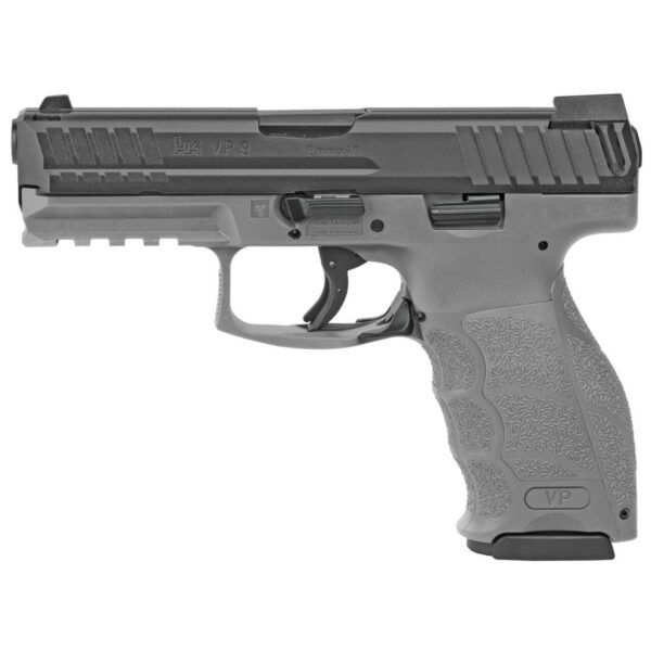HECKLER AND KOCH VP9 GREY NIGHT SIGHTS LEFT SIDE VIEW