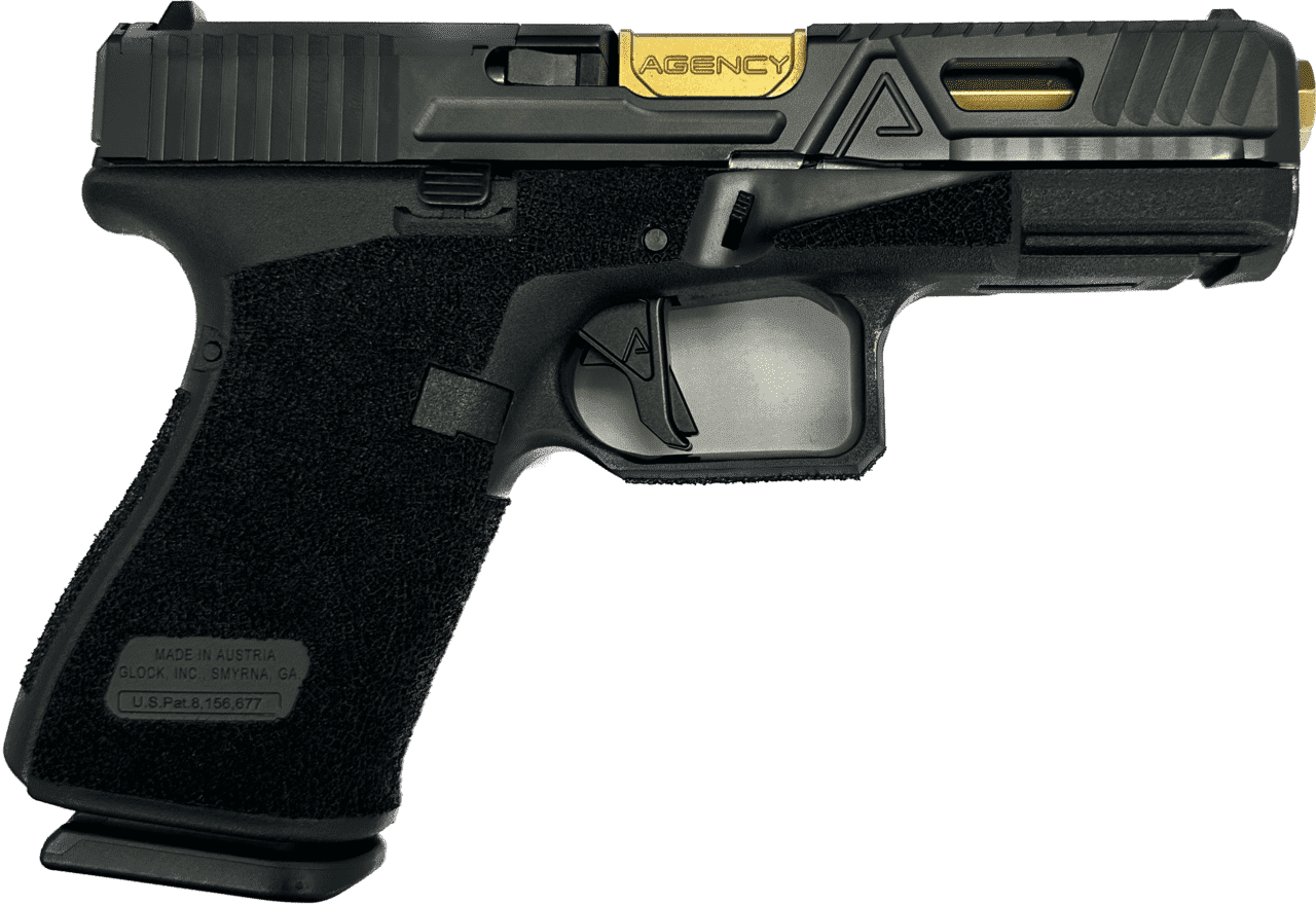 AGENCY ARMS GLOCK 19 GEN5 URBAN COMBAT AOS TIN 9MM LEFT SIDE VIEW