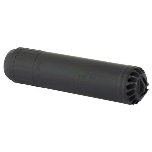 HUXWRX HX-QD 556 TI TITANIUM SILENCER RIGHT SIDE VIEW FRONT ANGLE