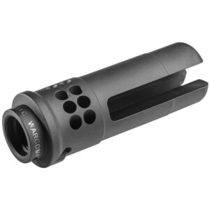 SUREFIRE WARCOMP FLASH HIDER 3-PRONG TOP LEFT SIDE VIEW BACK ANGLE